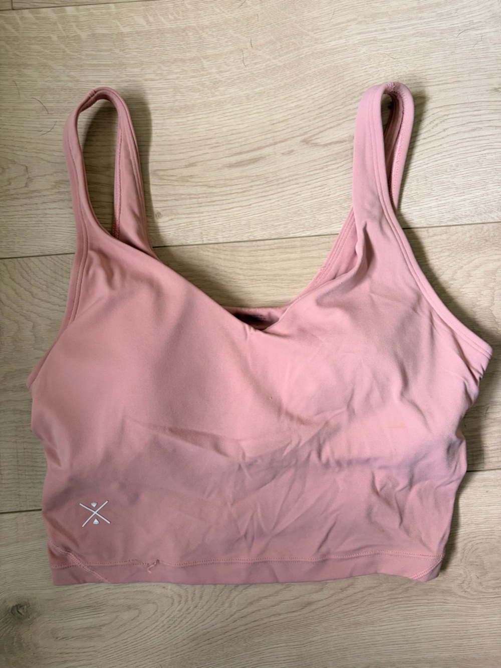 Pink sports bra